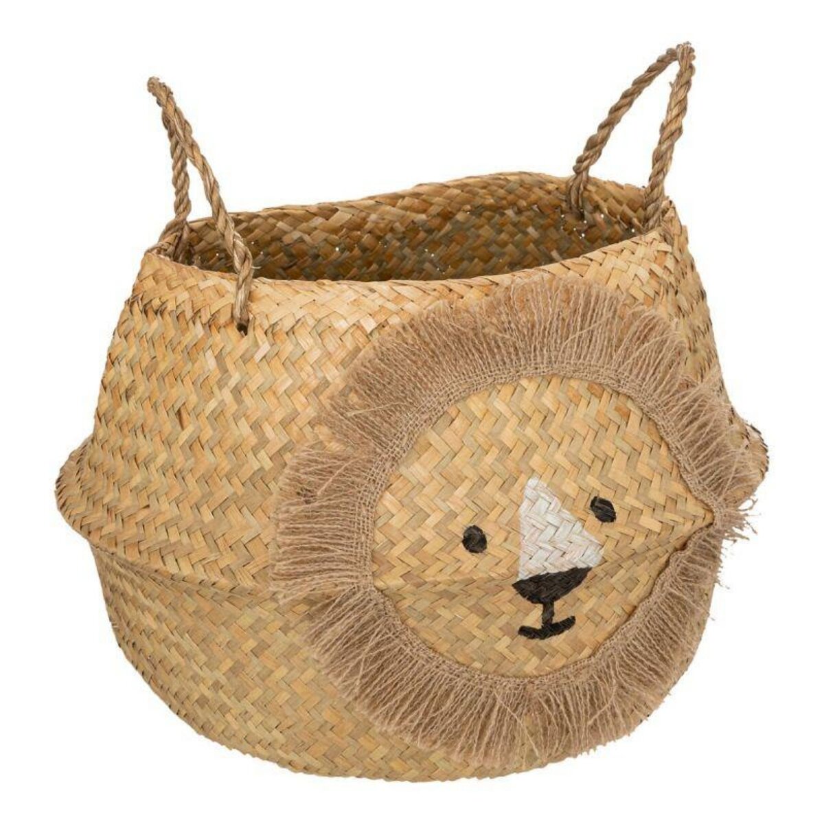  Panier de Rangement Déco  Lion  40cm Naturel