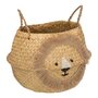 Voir la diapositive 1 :  Panier de Rangement Déco  Lion  40cm Naturel