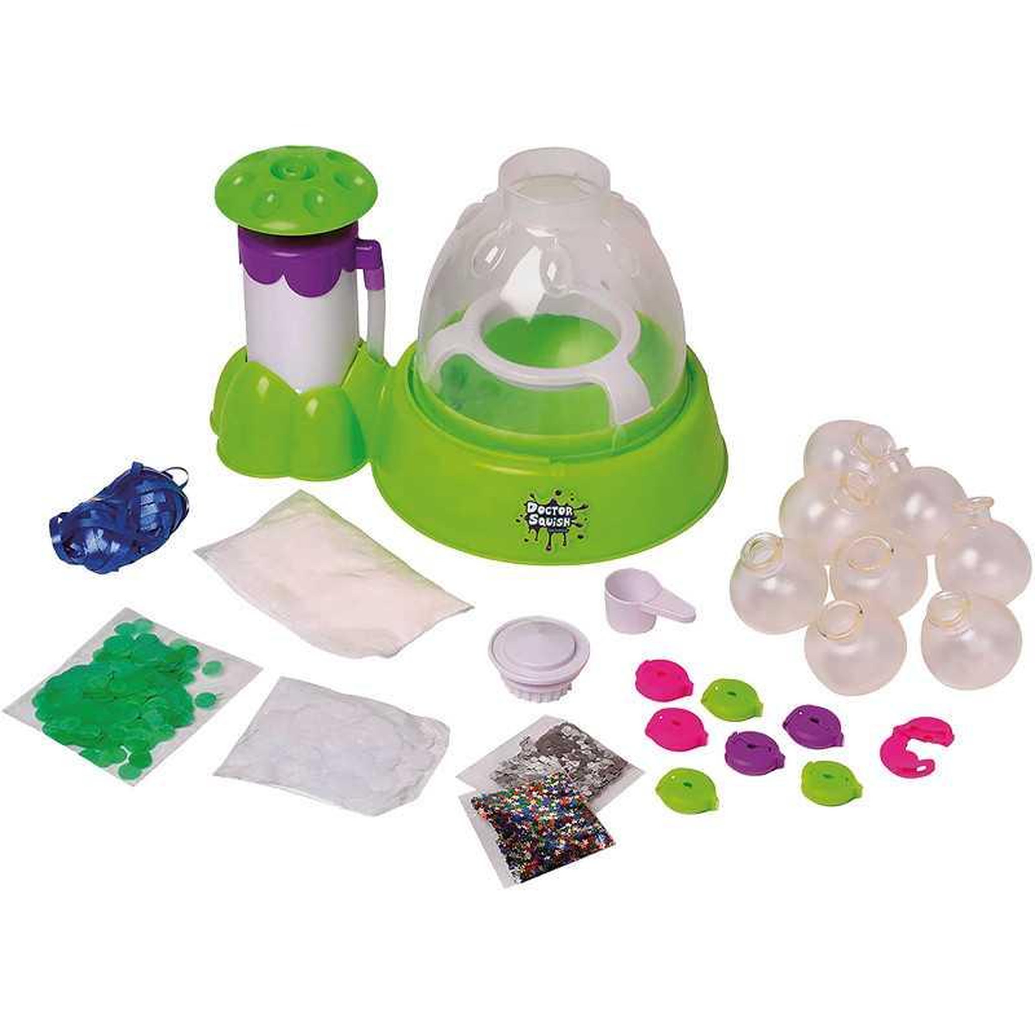 Voir la diapositive 2 : WORLD TRADE & TECHNOLOGIE Kit de fabrication de squishies Doctor Squish : ballons TPR à remplir, slime, paillettes, confettis et encres, accessoires et mode d'emploi dès 8 ans