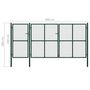 Voir la diapositive 6 : VIDAXL Portail de jardin Acier 400 x 150 cm Vert