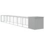 Voir la diapositive 5 : VIDAXL Poulailler avec cour gris clair 110x813x110 cm acier galvanise