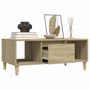 Voir la diapositive 5 : VIDAXL Table basse Chene sonoma 90x50x36,5 cm Bois d'ingenierie