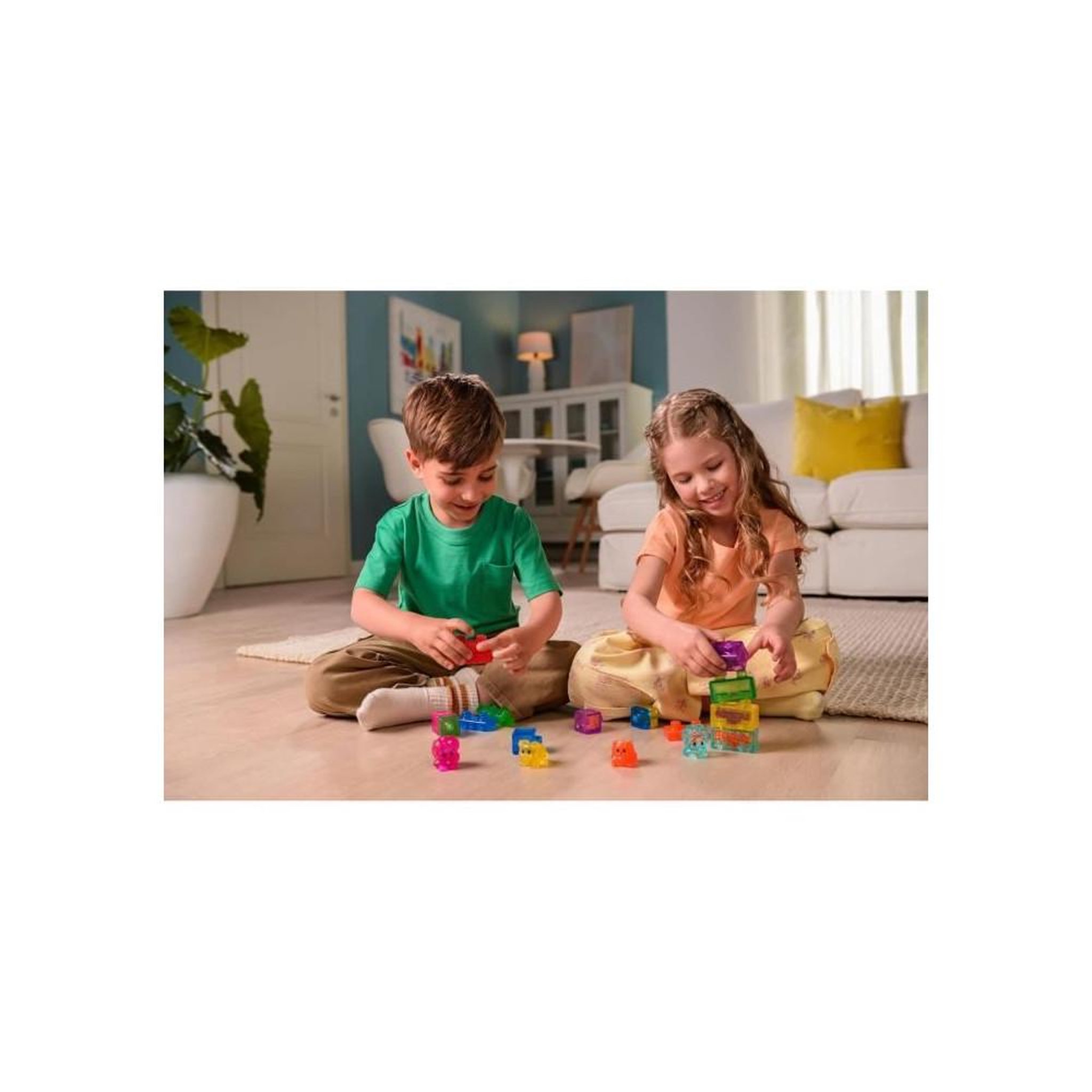 Voir la diapositive 2 : GOLIATH My Pets and Me - Jeu de construction - JELLY BLOX - GOLIATH - 20 blocs - 2 personnages - 2 animaux - Des 2 ans