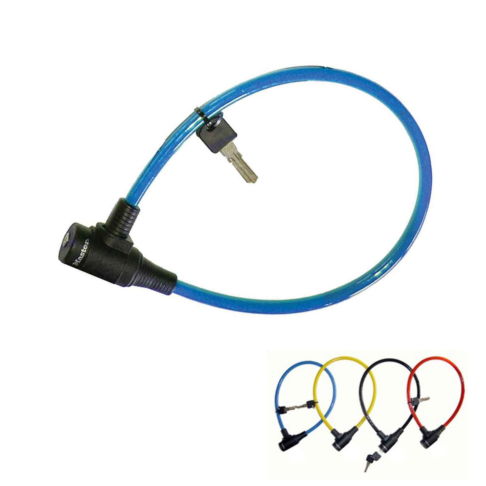 Master lock Cable antivol vélo [65 cm câble] [clé] [extérieur] [couleur aléatoire] 8169eurdpro