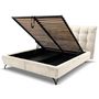Voir la diapositive 2 : LISA DESIGN Sohan - lit coffre - 180x200 - en tissu bouclette - sommier inclus