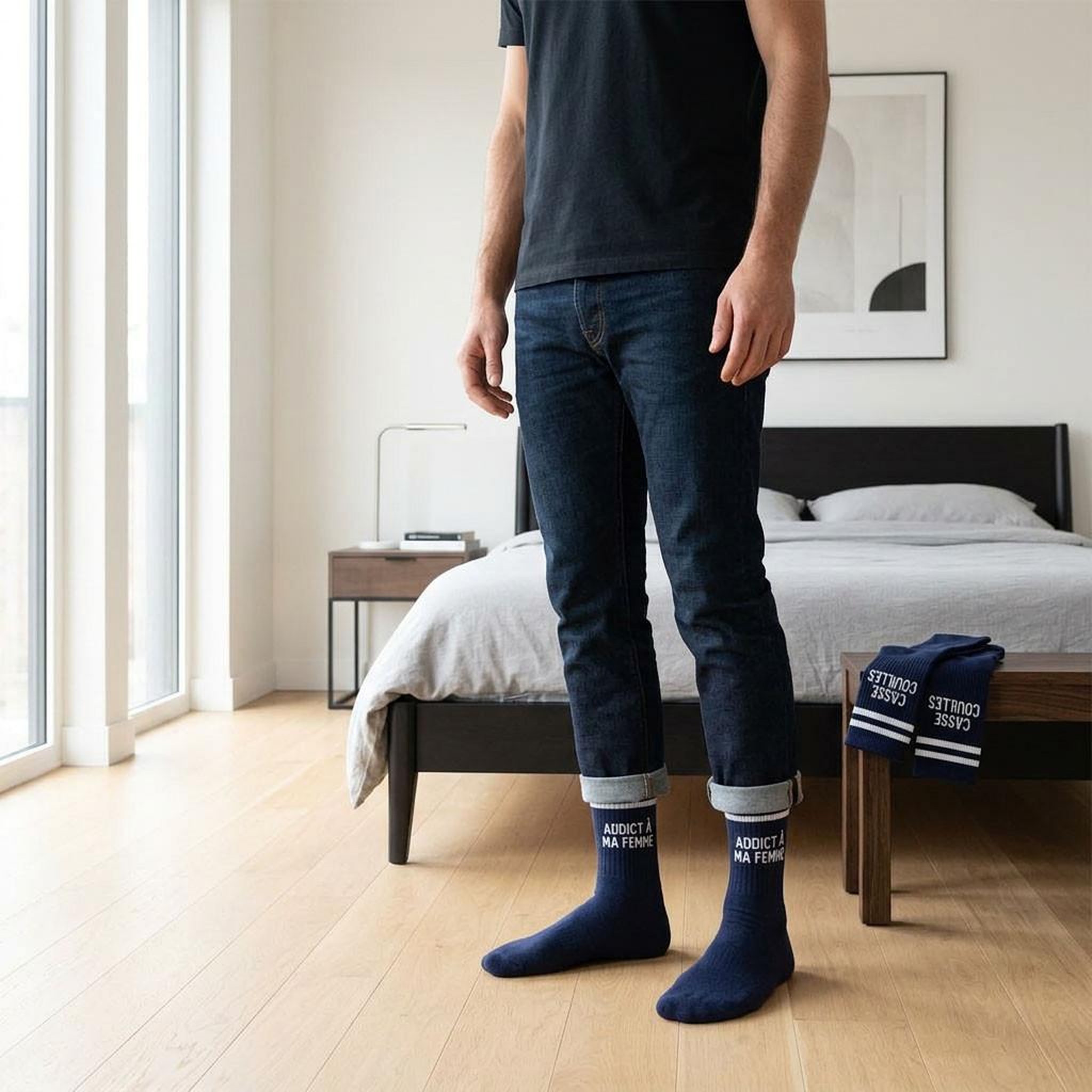 Voir la diapositive 5 : OZABI OZABI Chaussettes Homme Message Humoristiques Pack de 2 Paires