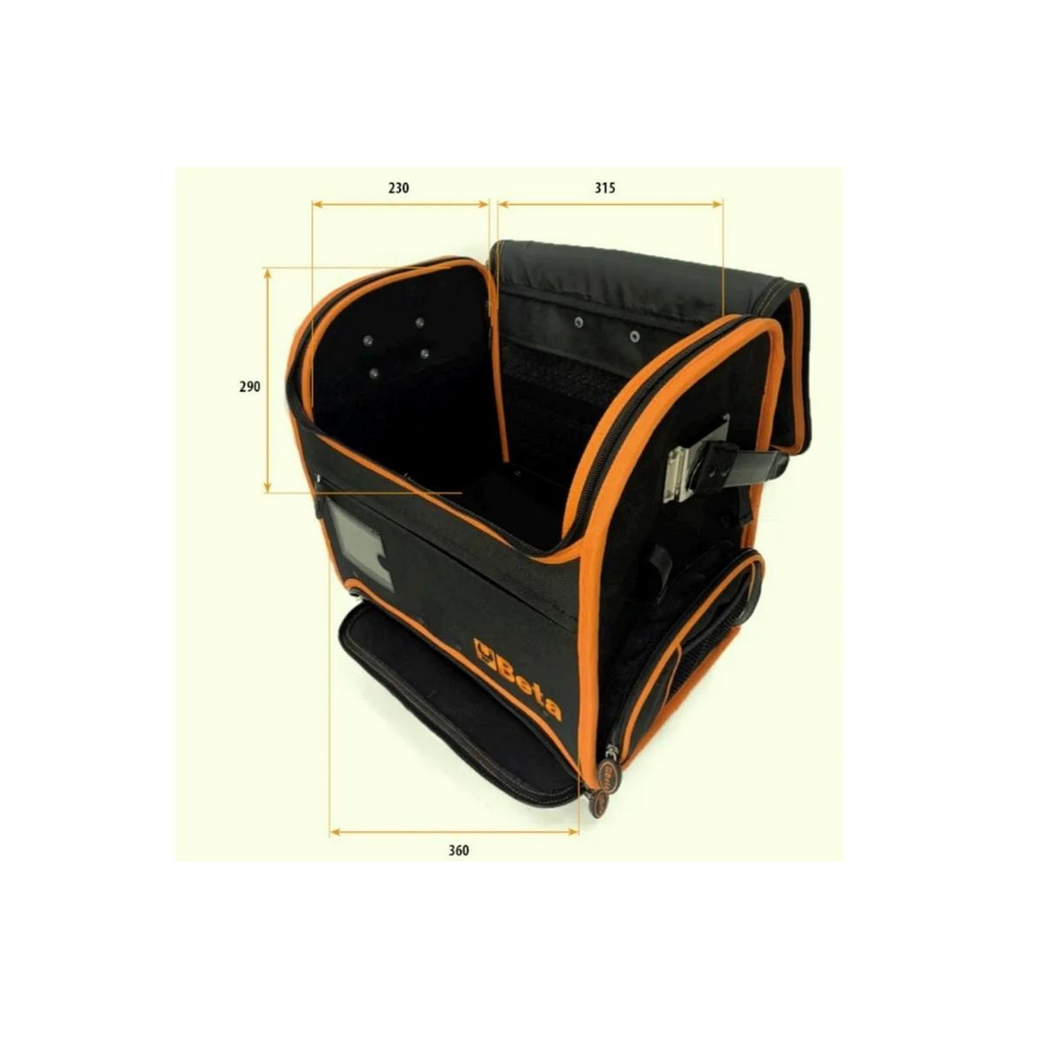 Voir la diapositive 5 : Beta Chariot porte-outils noir/orange - 021080300