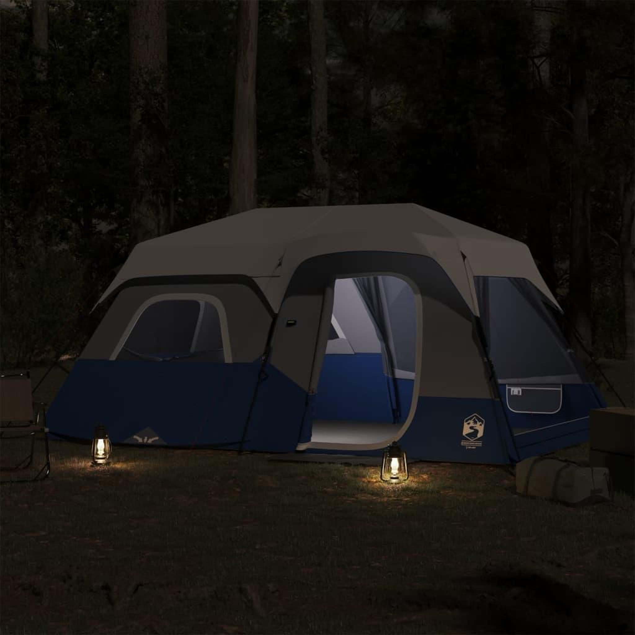 Voir la diapositive 3 : VIDAXL Tente familiale avec LED 9 personnes liberation rapide