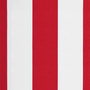 Voir la diapositive 5 : VIDAXL Tissu de remplacement de cantonniere d'auvent rouge blanc 3,5 m