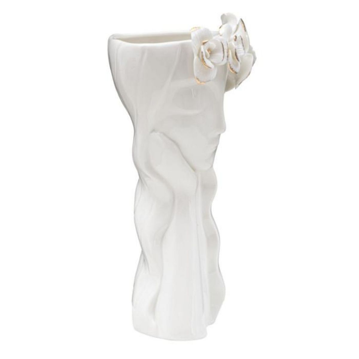 Paris Prix Vase Déco en Porcelaine  Woman Cute  29cm Blanc