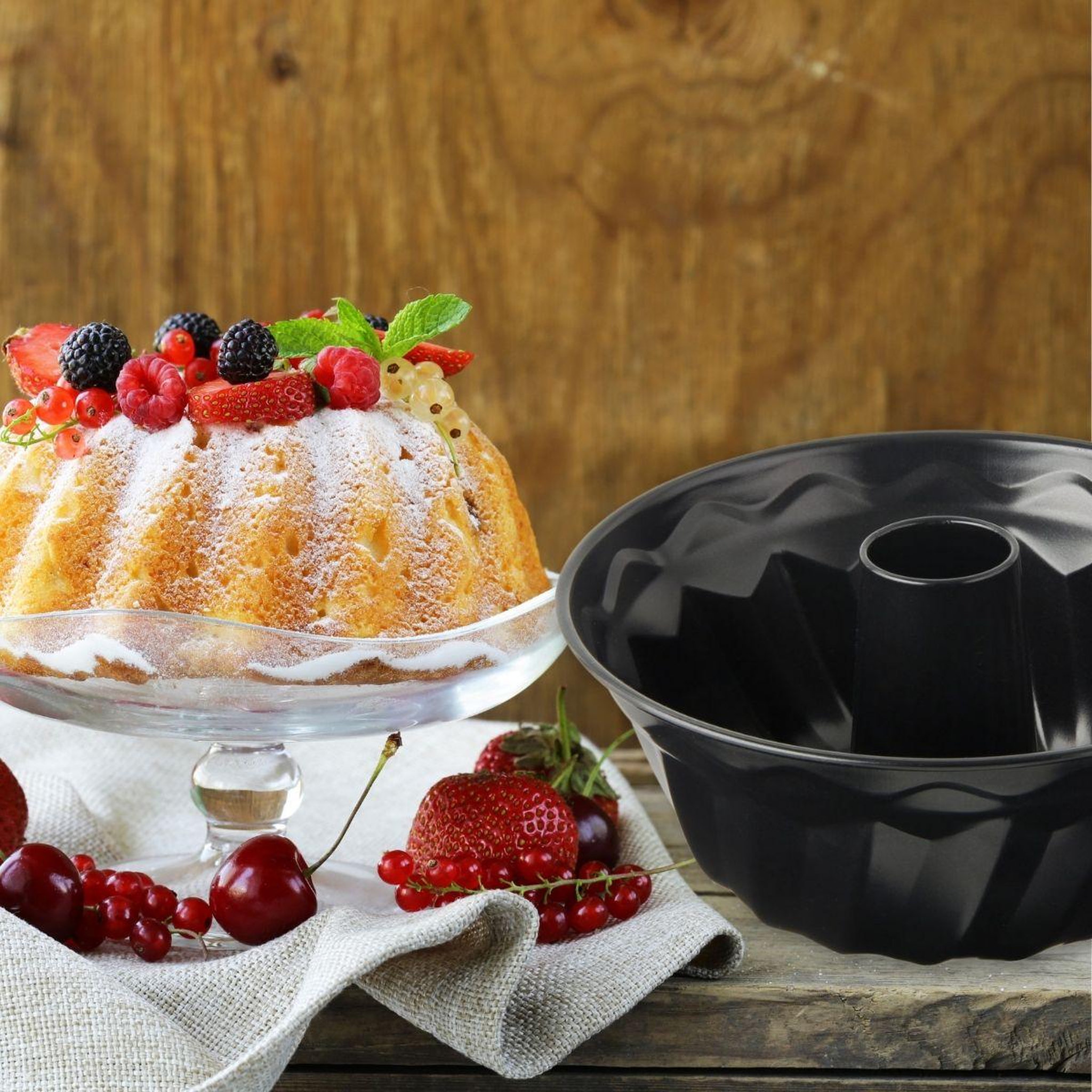 Voir la diapositive 2 : DR.OETKER Lot de 2 moules à gâteaux 22 cm en acier dr oetker tradition