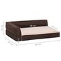 Voir la diapositive 6 : VIDAXL Matelas de lit ergonomique de chien 60x42 cm Polaire aspect lin