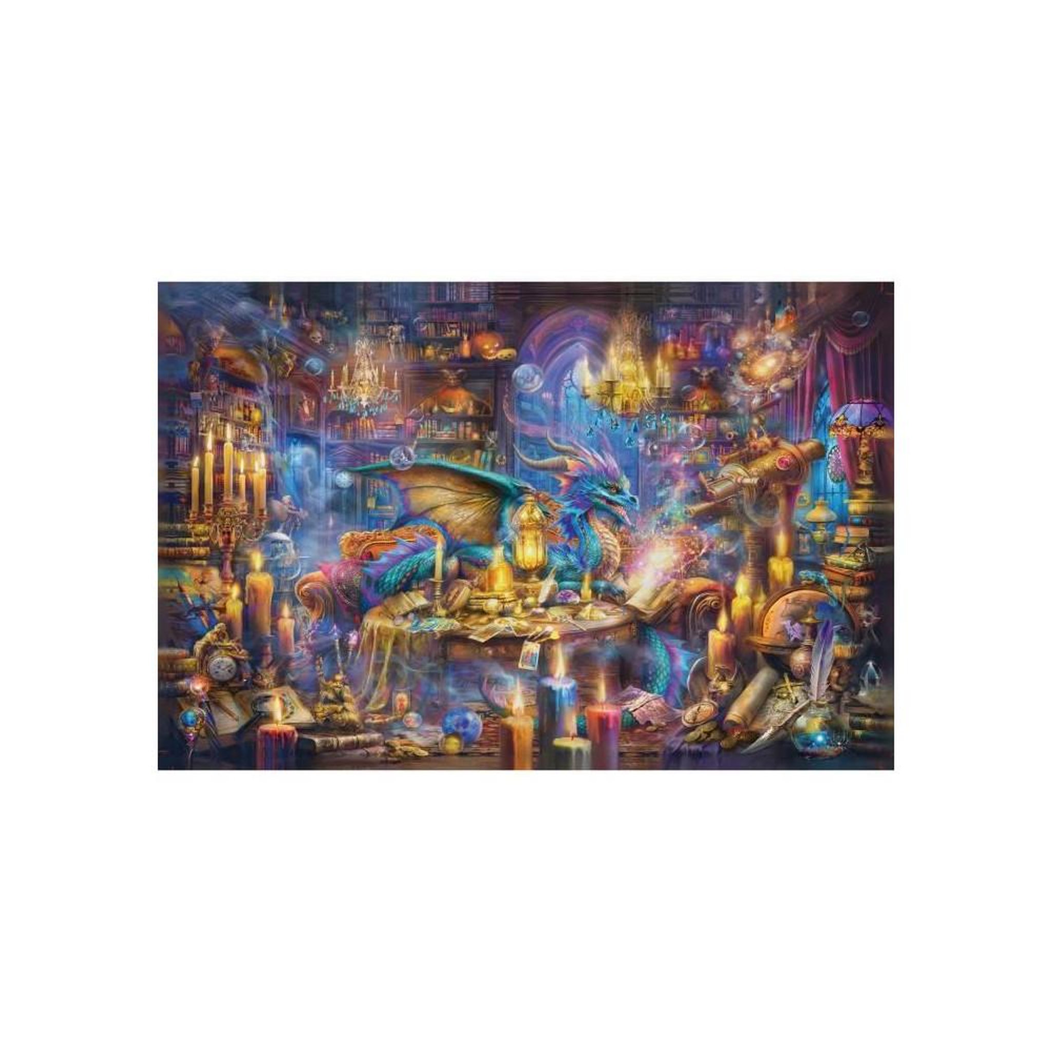 Voir la diapositive 3 : RAVENSBURGER Puzzle 3000 pièces - La bibliothèque des savoirs enchantés - Adultes et enfants dès 14 ans - Puzzle de qualité supérieure