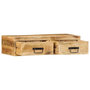 Voir la diapositive 2 : VIDAXL Meuble TV mural 80x30x19 cm bois massif de manguier brut