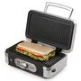 Voir la diapositive 5 : Domo Croque-gaufre-grill 3en1 1000w argent/noir - do9136c