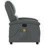 Voir la diapositive 5 : VIDAXL Fauteuil de massage inclinable Gris Similicuir