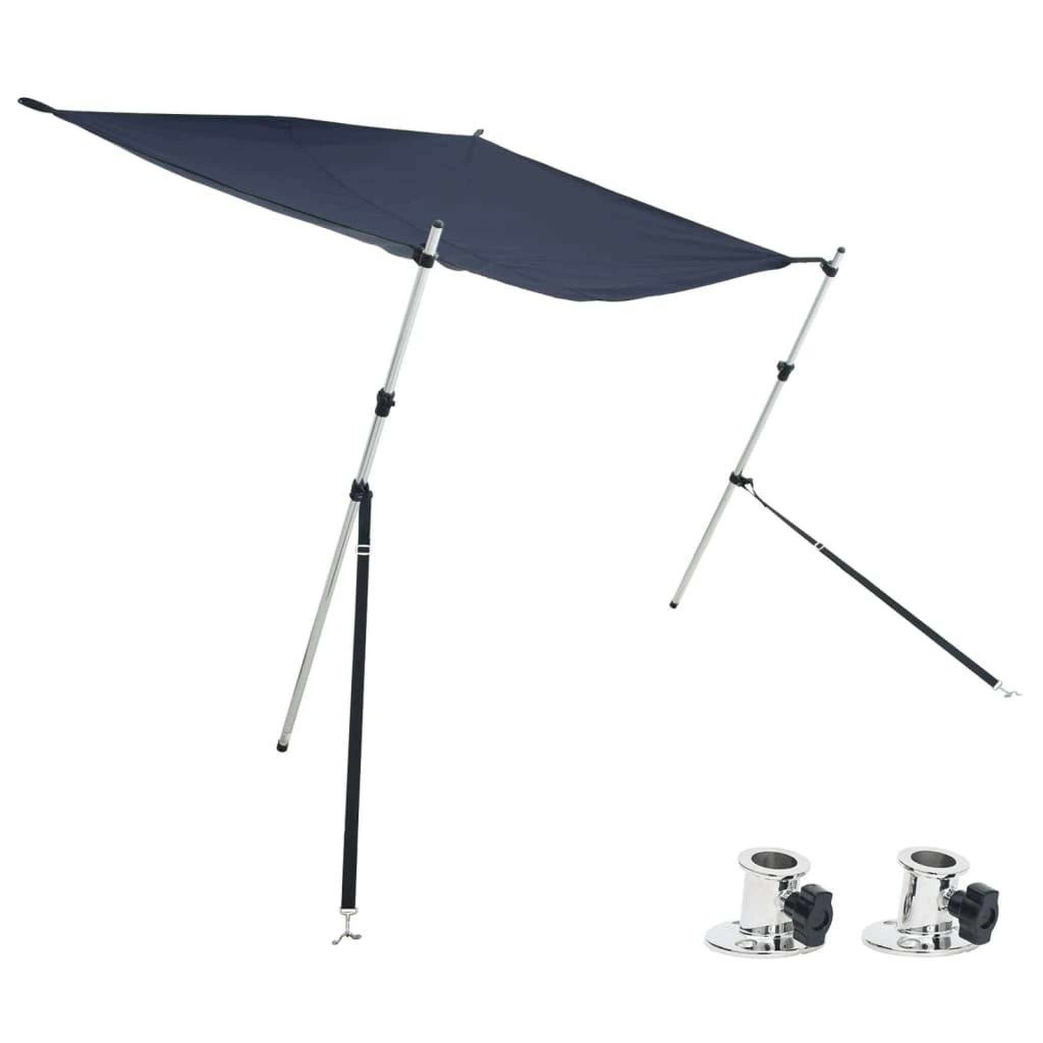 Voir la diapositive 2 : VIDAXL Kit d'extension d'ombrage T-Top bleu marine 174x205x(115-194)cm