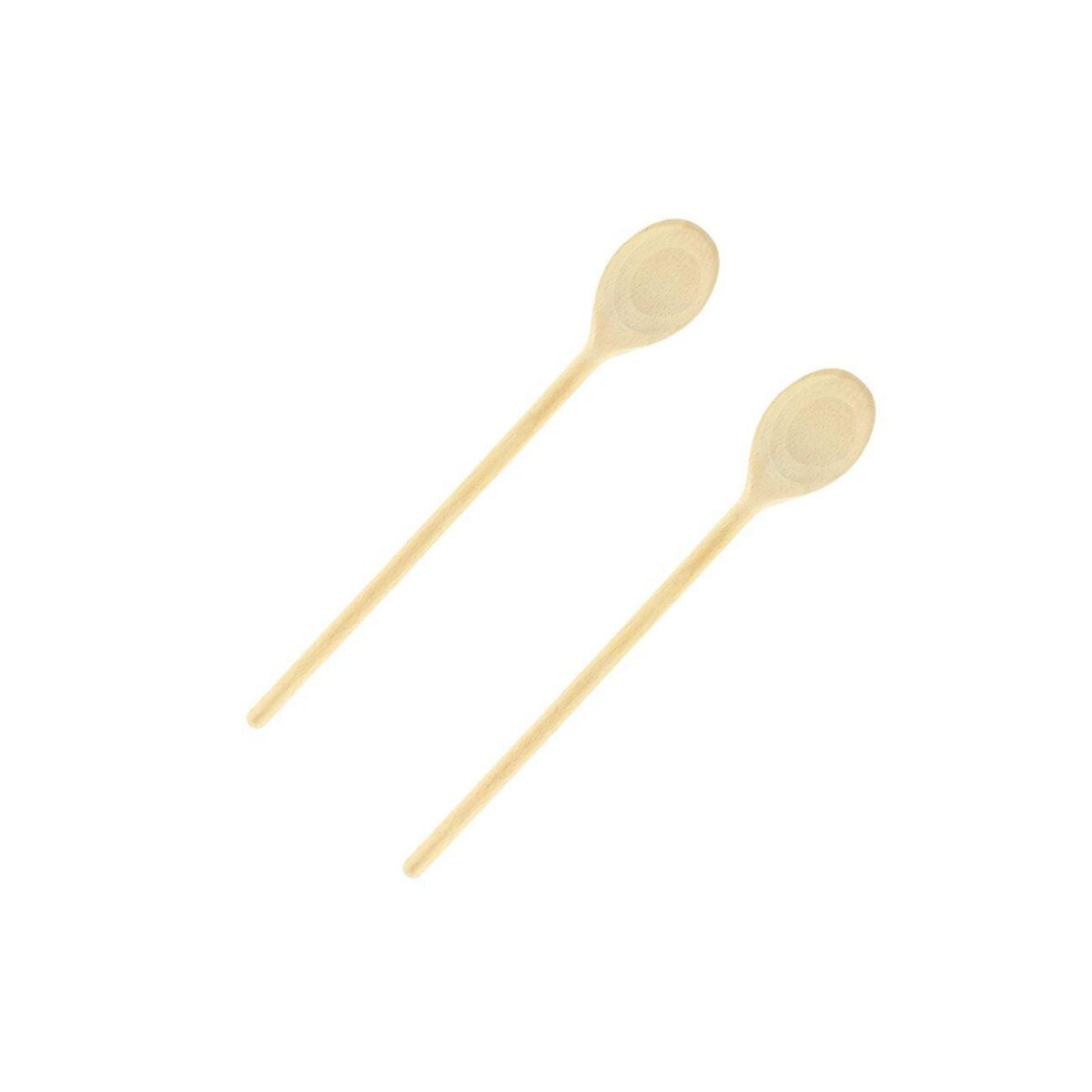 Fackelmann Ensemble de 2 Cuillères de cuisine en bois 30 cm Fackelmann Wood Edition