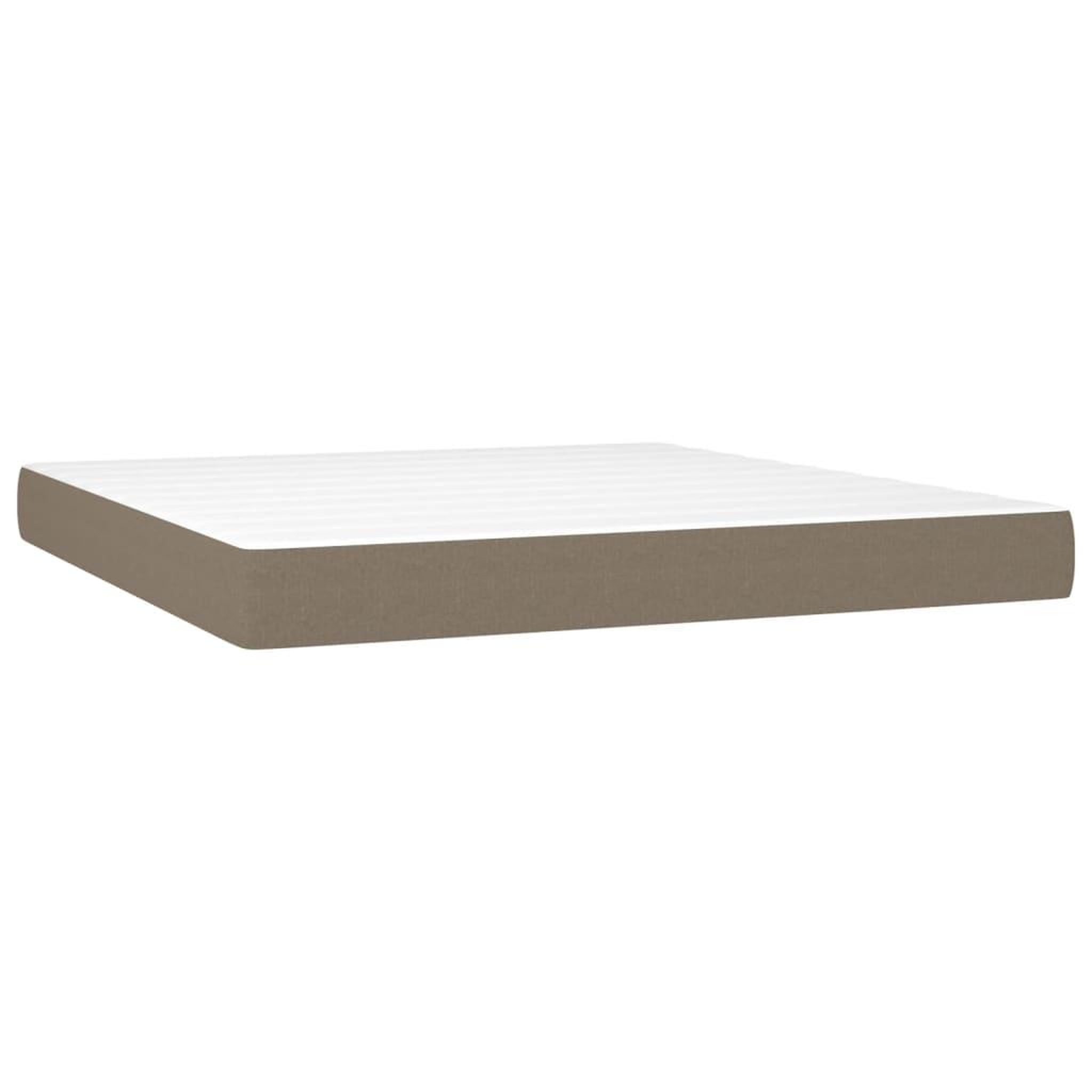 Voir la diapositive 2 : VIDAXL Matelas de lit a ressorts ensaches Taupe 180x200x20 cm Tissu