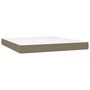 Voir la diapositive 2 : VIDAXL Matelas de lit a ressorts ensaches Taupe 180x200x20 cm Tissu