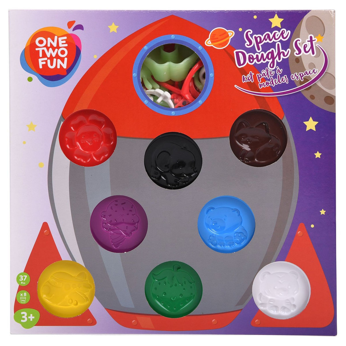 One Two Fun Kit pâte à modeler espace