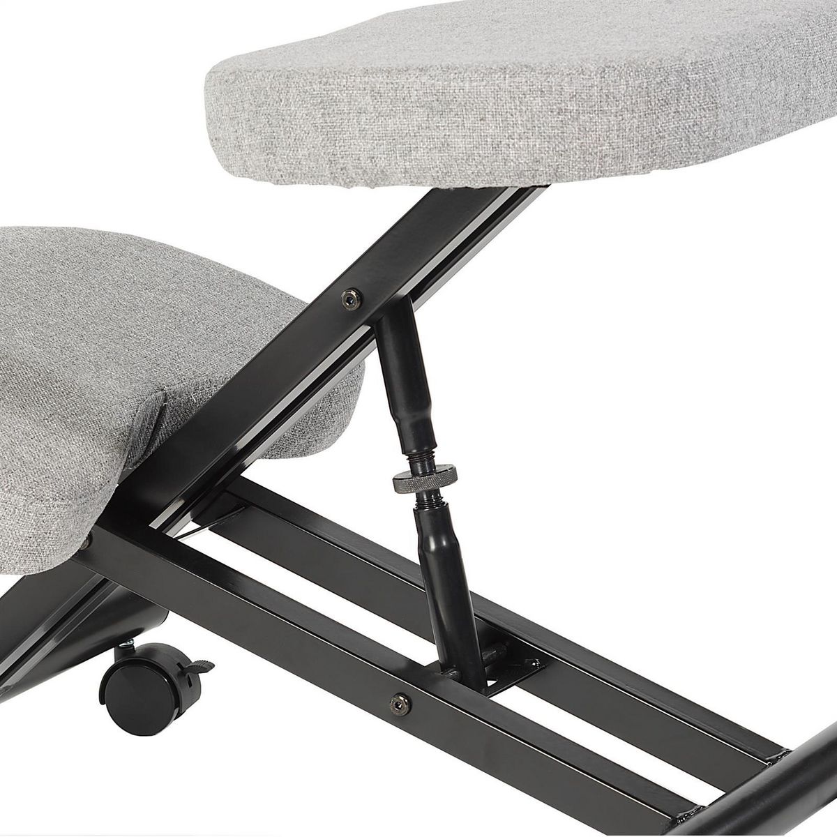 IDIMEX Tabouret ergonomique ROBERT, structure en métal et tissu