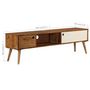 Voir la diapositive 6 : VIDAXL Meuble TV 140x30x40 cm bois massif
