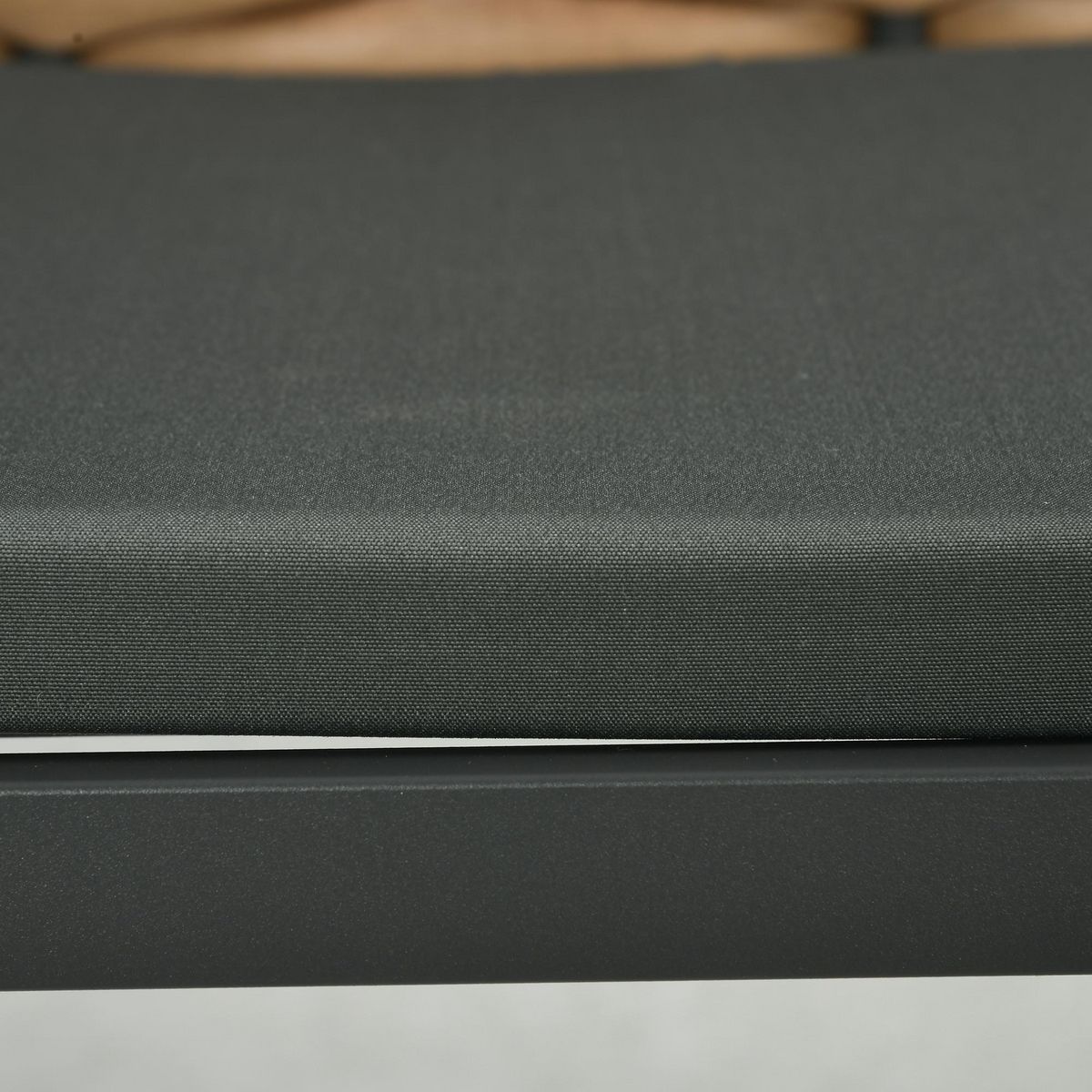 OUTSUNNY Lot de 6 coussins de chaises de jardin polyester gris foncé