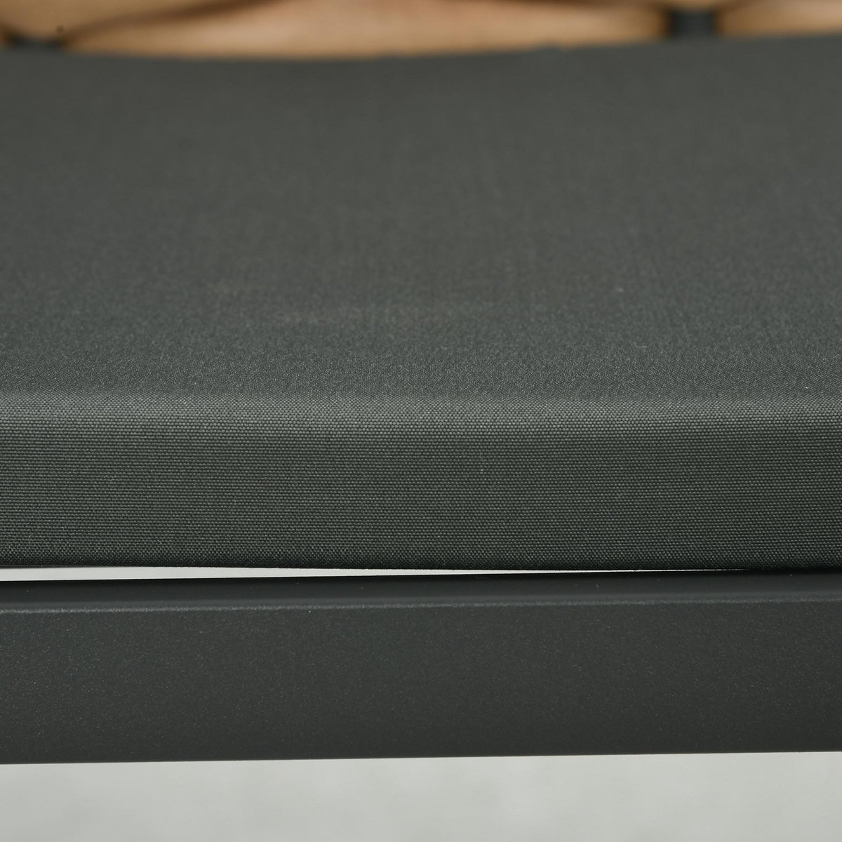 OUTSUNNY Lot de 6 coussins de chaises de jardin polyester gris foncé