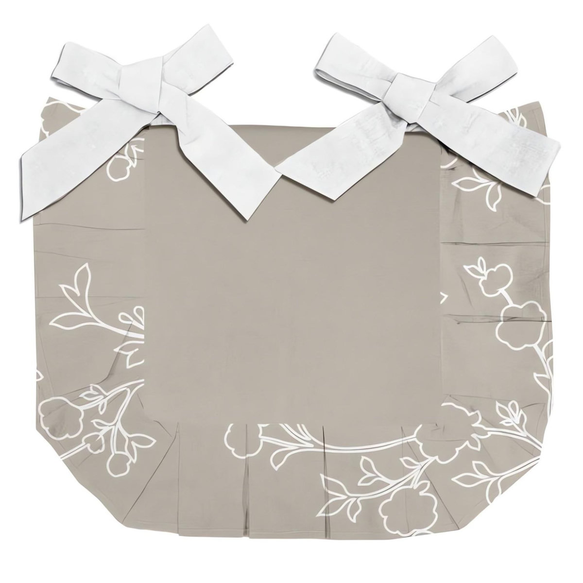 SOLEIL D'OCRE Dessus de chaise en pur coton 40x40x3 cm ROMANCE, par Soleil d'Ocre