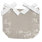 SOLEIL D'OCRE Dessus de chaise en pur coton 40x40x3 cm ROMANCE, par Soleil d'Ocre