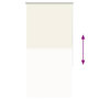 Voir la diapositive 5 : VIDAXL Store enrouleur occultant blanc casse 70x130cm largeur du tissu