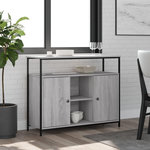 VIDAXL Buffet sonoma gris 100x35x80 cm bois d'ingenierie