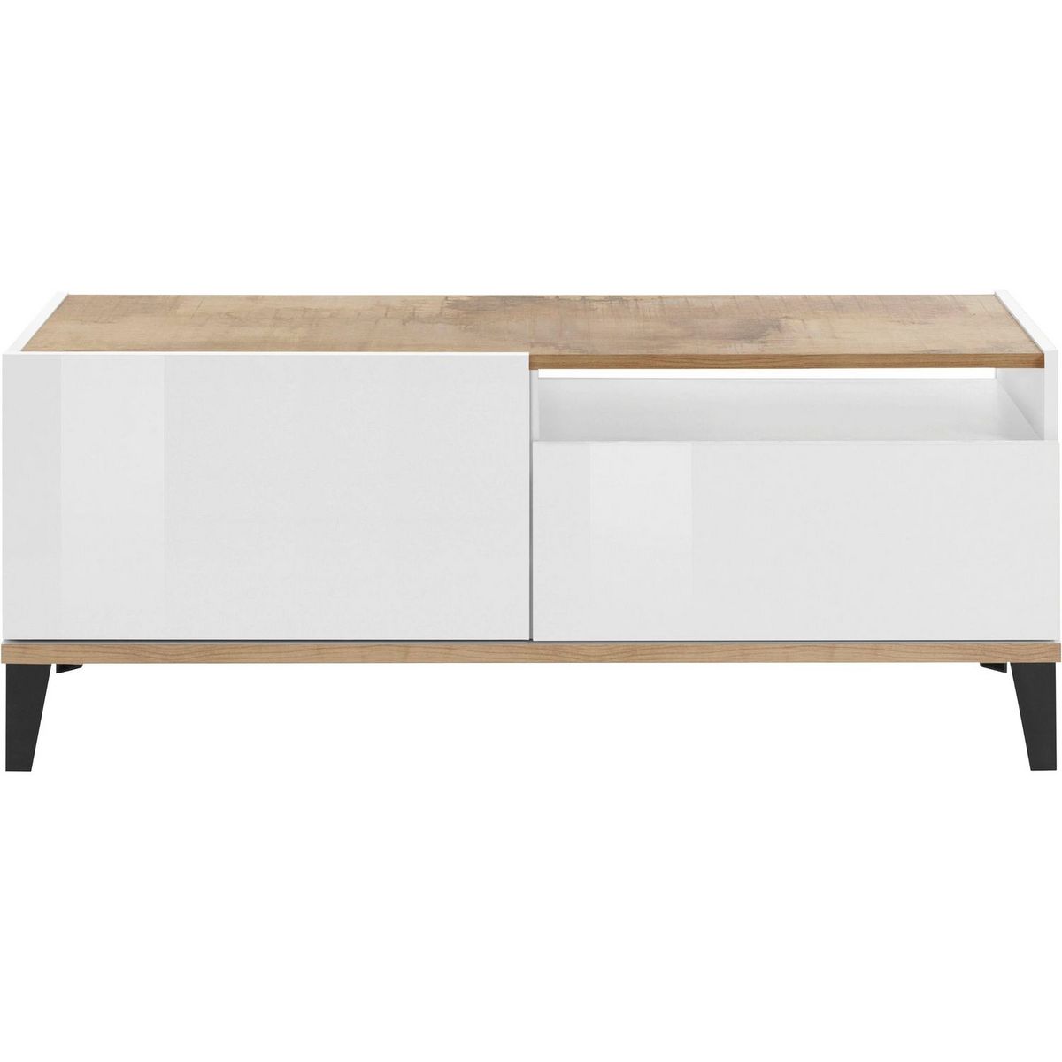 Meuble TV moderne 1 porte 1 tiroir L120cm BARI