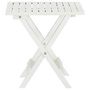 Voir la diapositive 3 : VIDAXL Table de bistro Blanc 46x46x47 cm Bois d'acacia massif