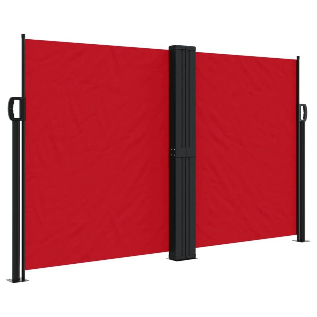 VIDAXL Auvent lateral retractable rouge 140x1200 cm