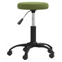 Voir la diapositive 3 : VIDAXL Chaise pivotante de bureau Vert clair Velours