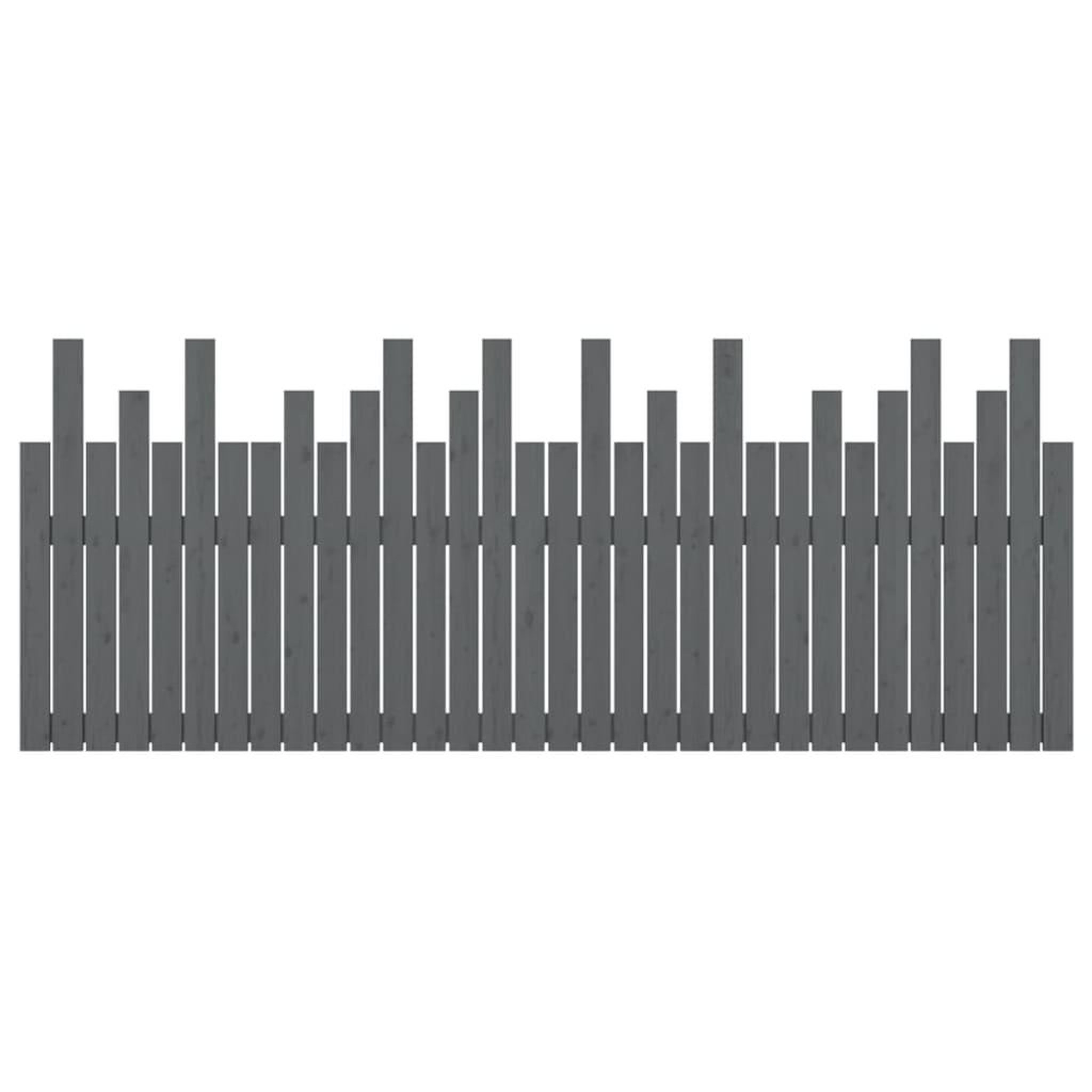 Voir la diapositive 5 : VIDAXL Tete de lit murale Gris 204x3x80 cm Bois massif de pin