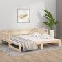 Voir la diapositive 4 : VIDAXL Lit coulissant sans matelas bois de pin massif 2x(90x190) cm