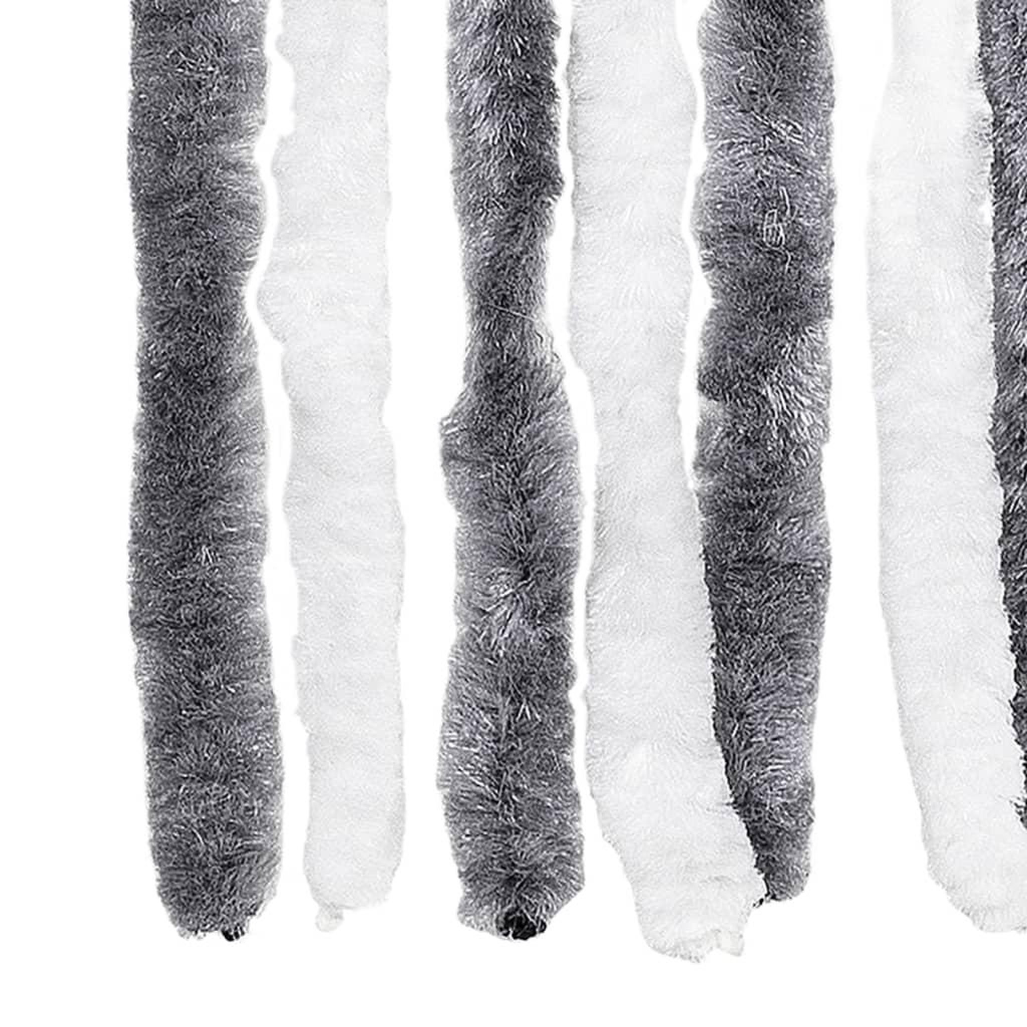 Voir la diapositive 5 : VIDAXL Moustiquaire gris et blanc 118x220 cm chenille