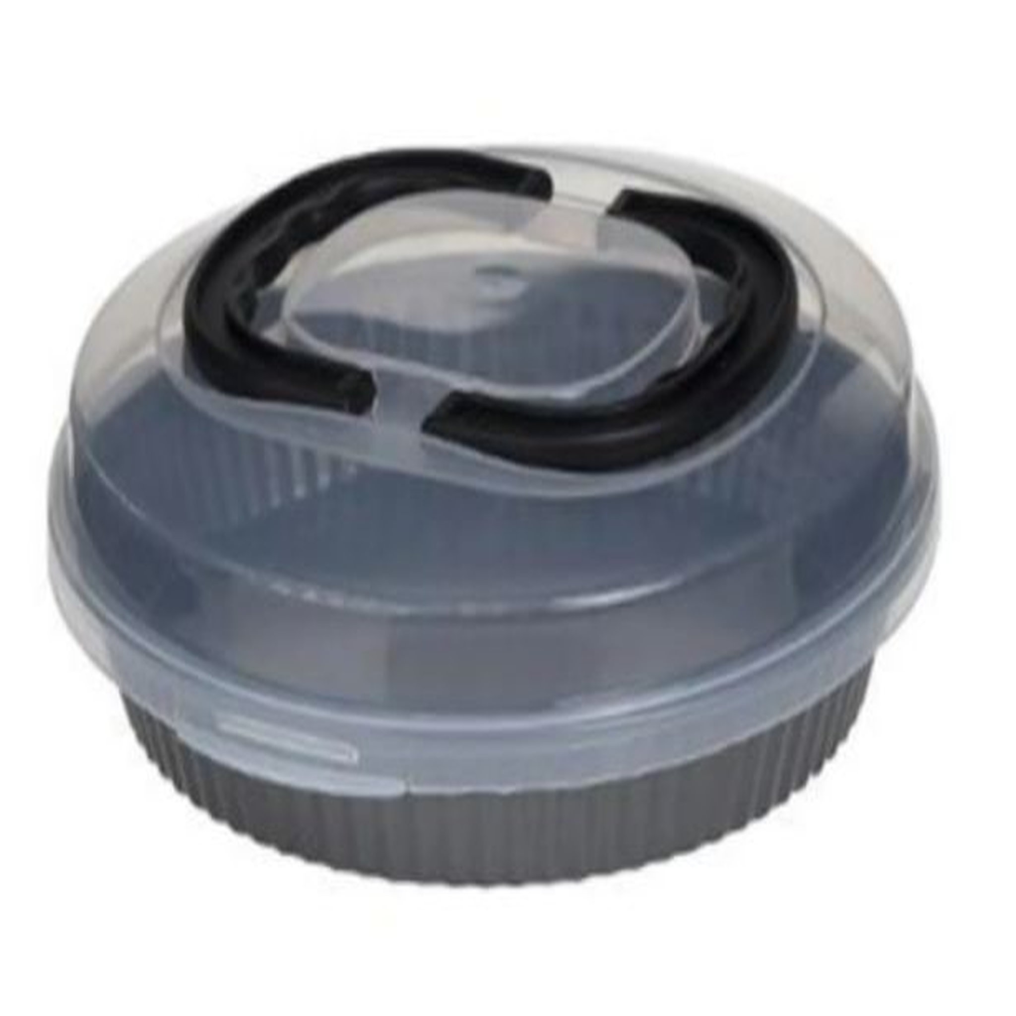  Moule à tarte en acier + couvercle transparent en plastique