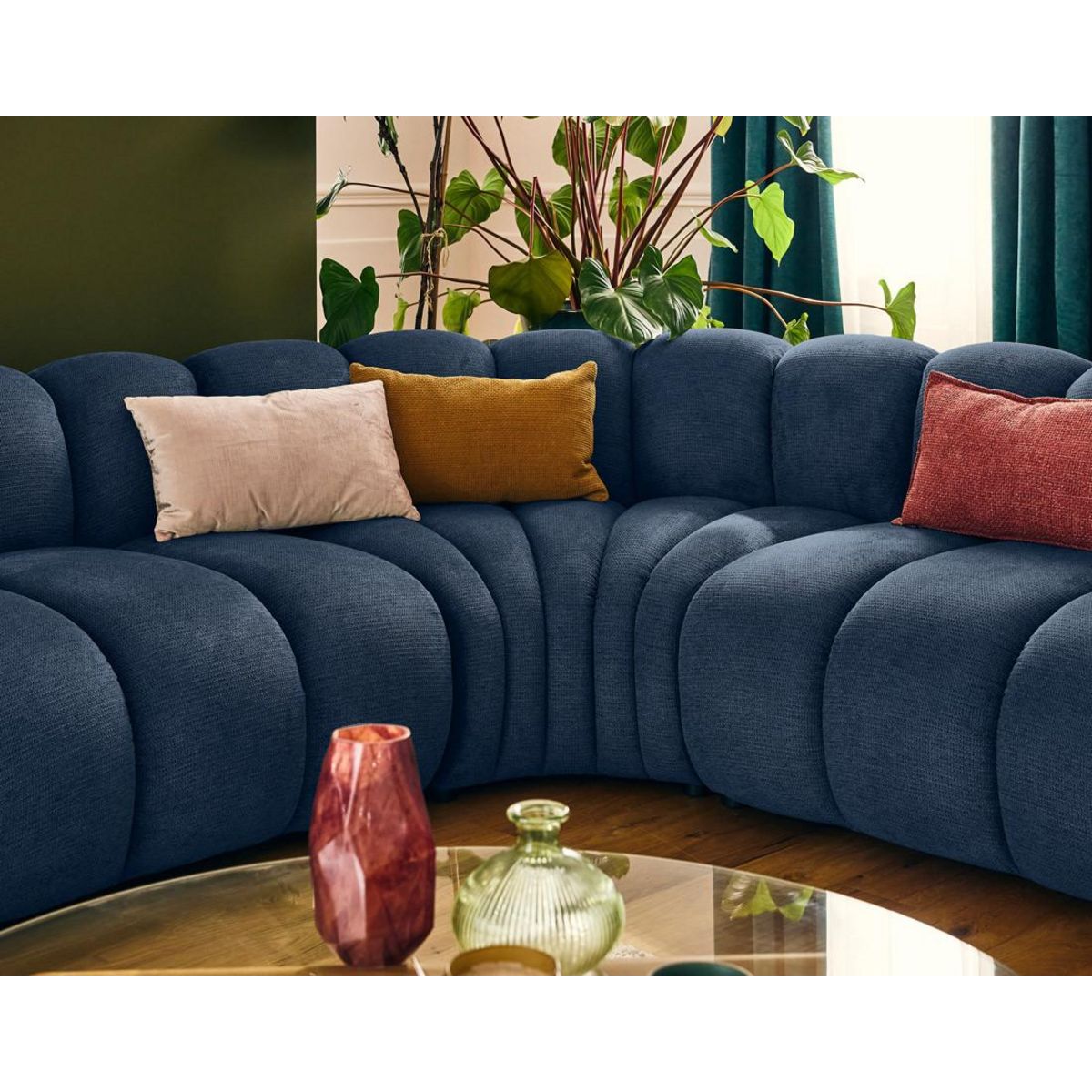 LISA DESIGN Debbie - module d'angle réversible en tissu texturé