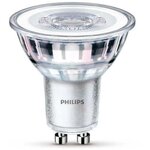  PHILIPS Ampoule LED Spot GU10 - 50W Blanc Chaud - Compatible Variateur - Verre