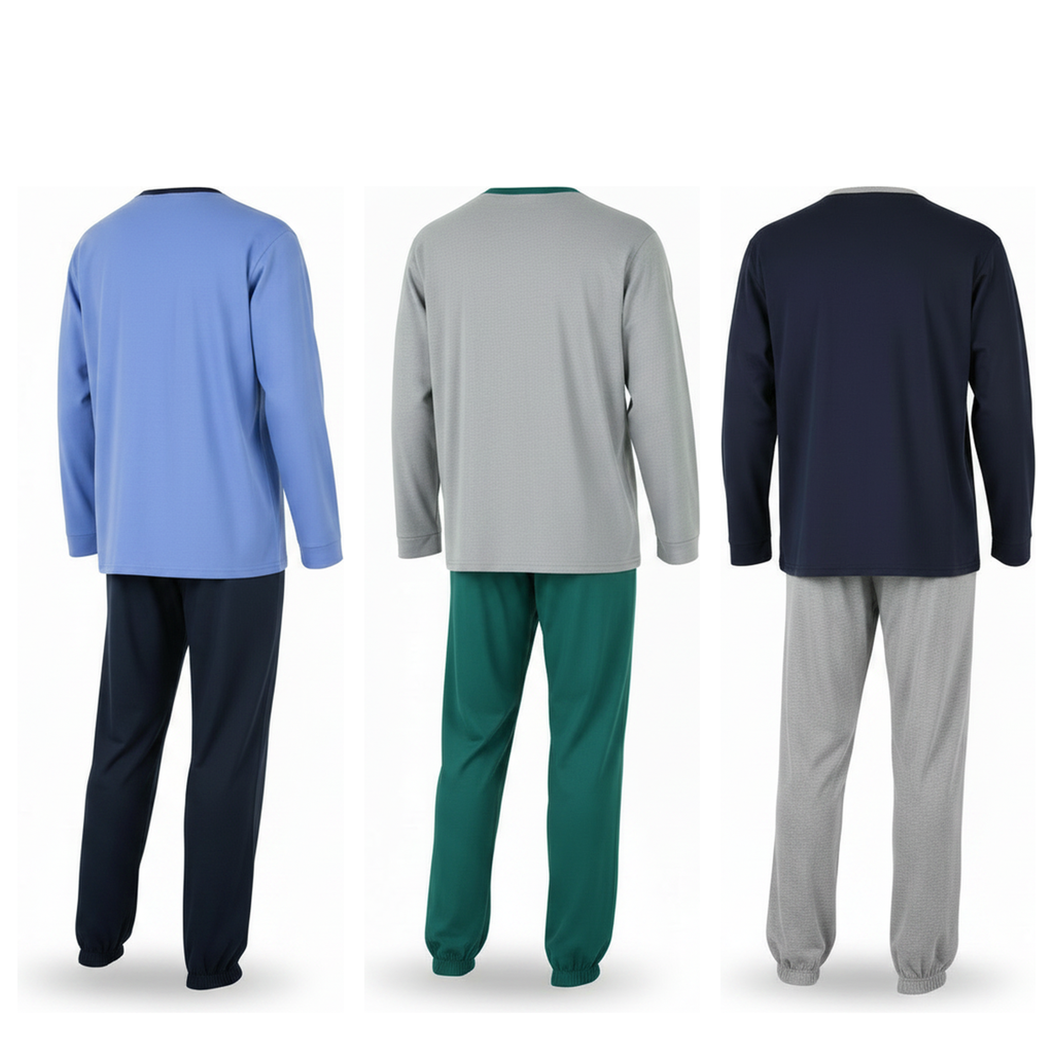 Voir la diapositive 3 : OZABI Ozabi ensemble pyjama homme doublé polaire pack de 3 coloris assortis