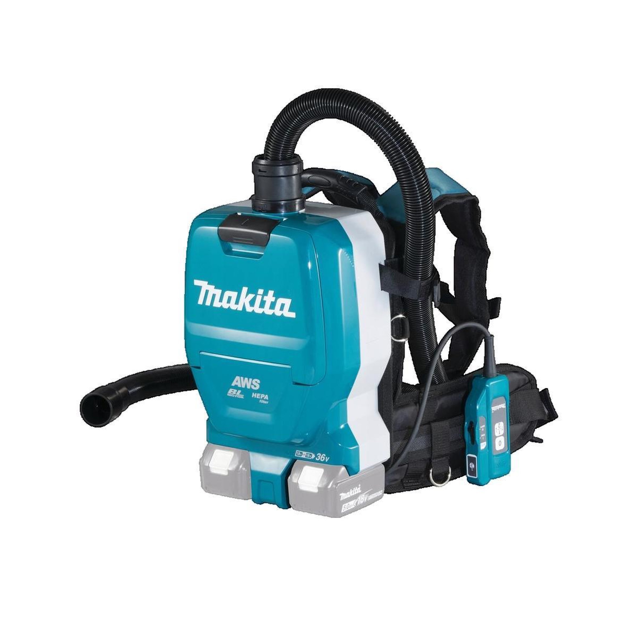 Voir la diapositive 2 : MAKITA Aspirateur à dos DVC261ZX15 2L sec