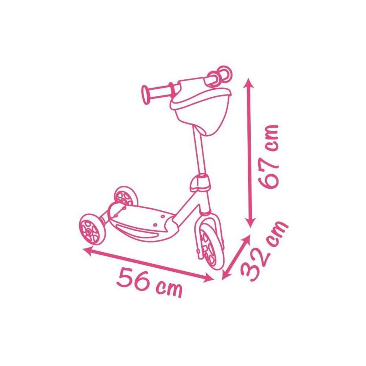 SMOBY SMOBY Corolle Patinette 3Rdes 3 ans