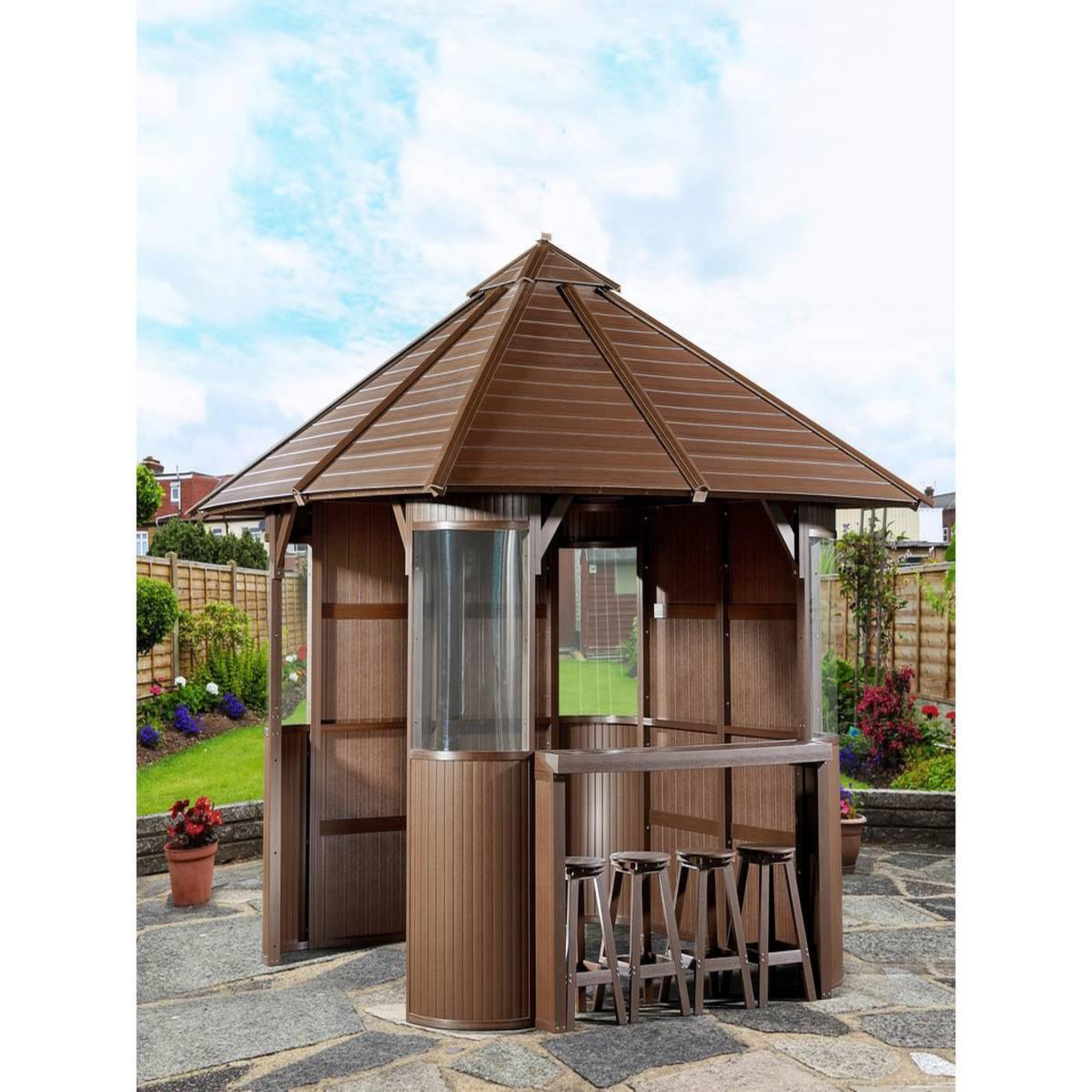 Voir la diapositive 2 : Habitat et Jardin Abri de spa  bali  - 330 x 330 x 323 cm