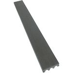 Habitat et Jardin Lot de 3 lames de terrasse composite pleines - Long: 2,4m - 1m2- Gris foncé