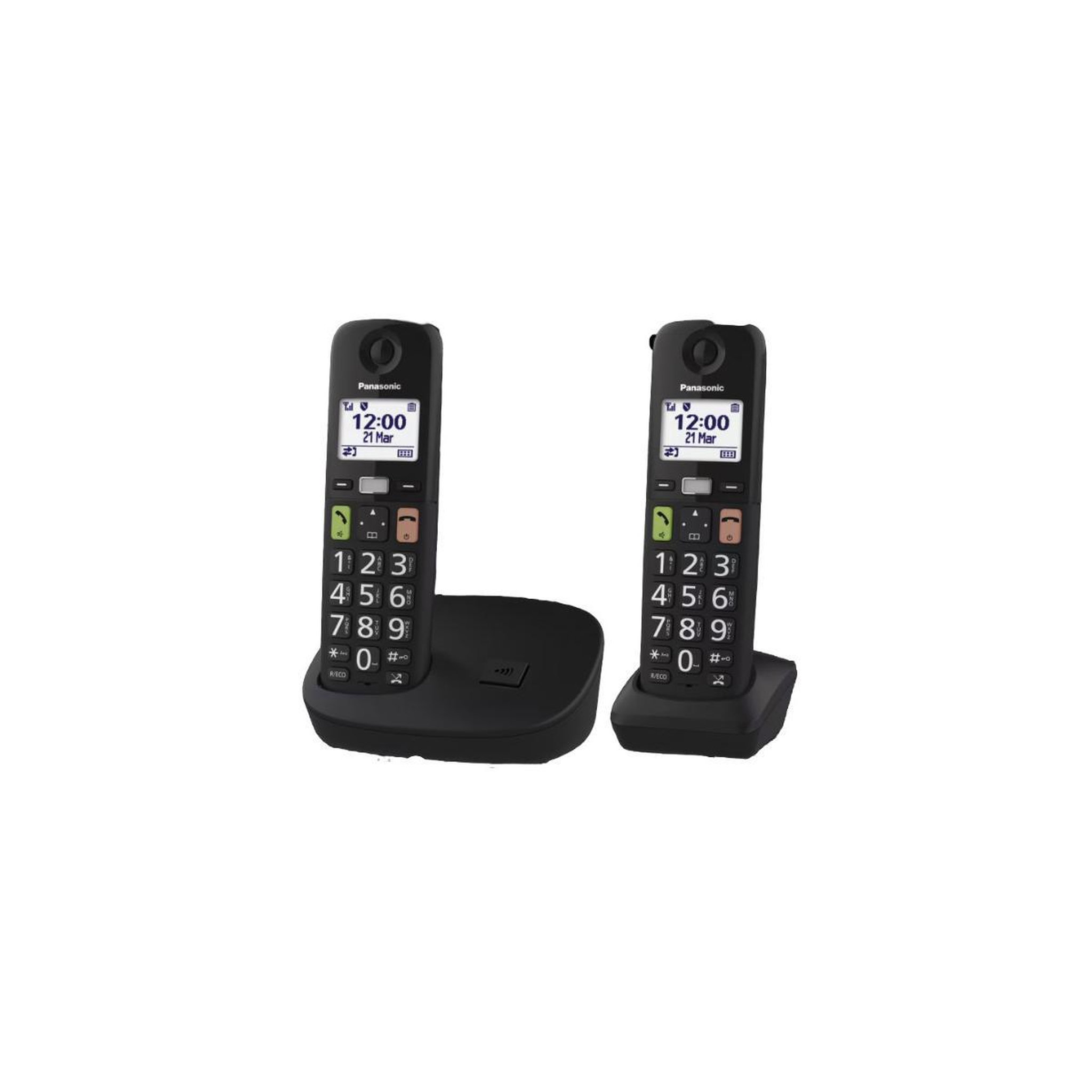 Voir la diapositive 2 : PANASONIC Téléphone sans fil KX-TGU112EXB