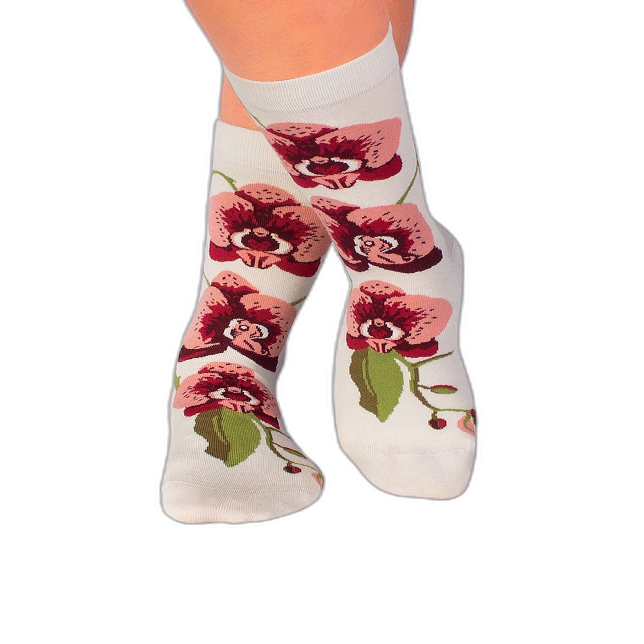 PIRIN HILL Chaussettes en bambou orchidée. Coloris disponibles : Violet